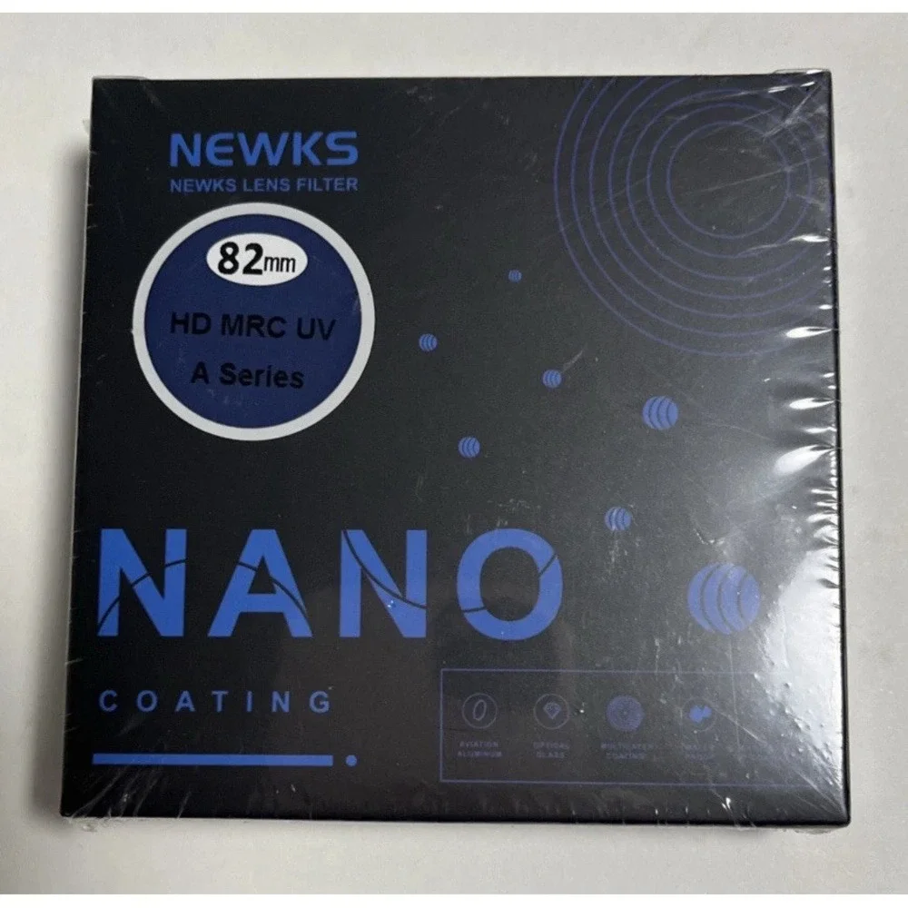 NEWKS UV Filter,Ultra Slim UV Protection 82mm Camera Lens Filter‎ with 9H High